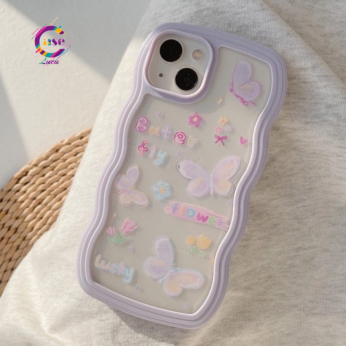 Cl Softcase Gelombang Bening Casing Handphone Karakter Ss129 Untuk Oppo A3s A1k A5s A7 A12 A11k 2512