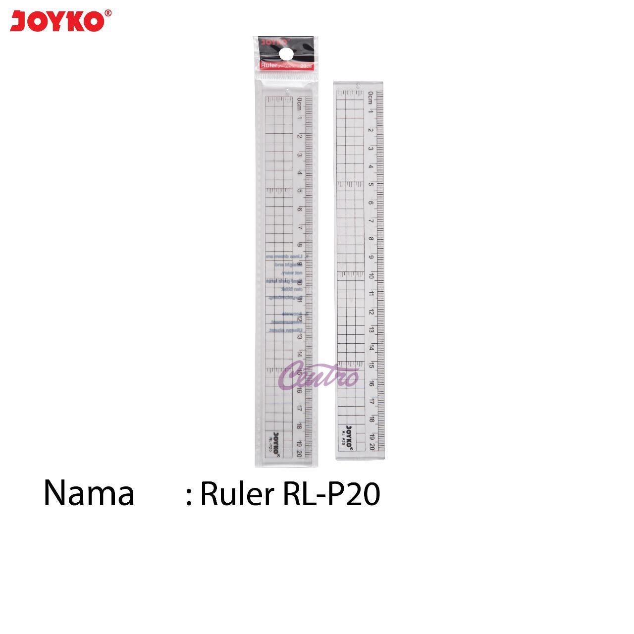 Joyko Penggaris Teknik Technical Ruler Mini Kotak Grid RL-P20 20cm ...