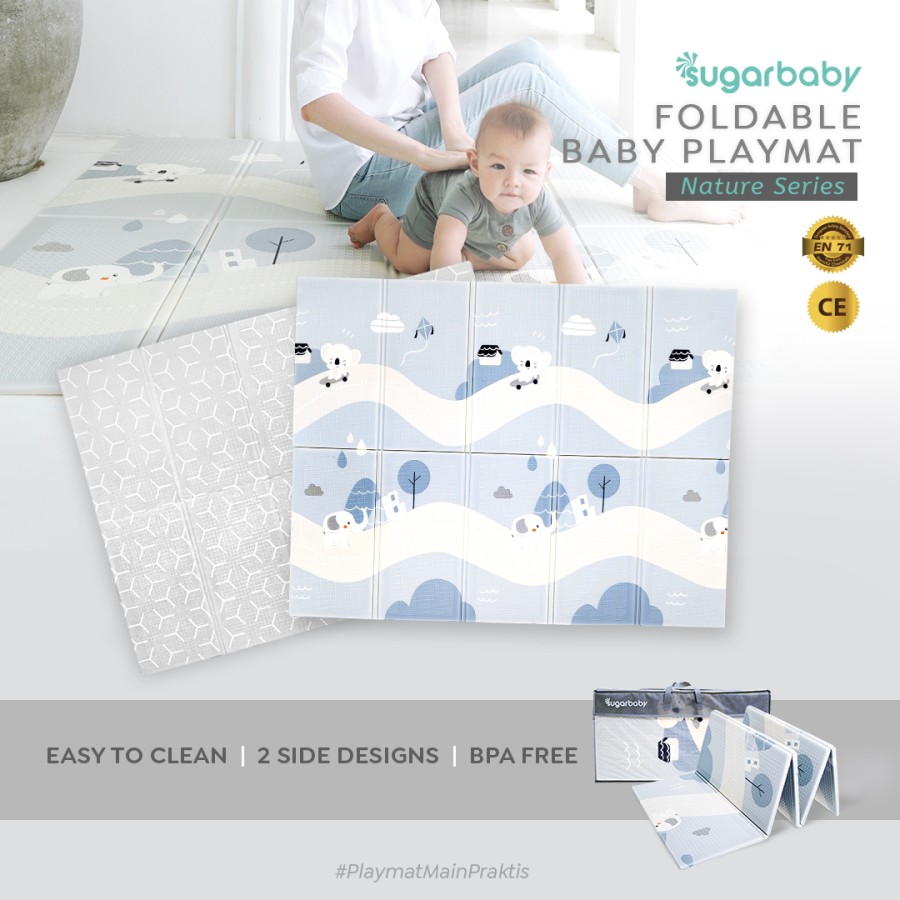 SUGAR BABY Foldable Baby Playmat Playmat Lipat Anak Matras Anak