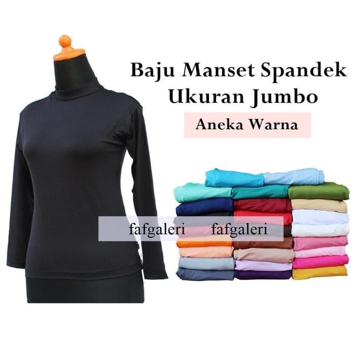 Baju Manset Atasan Jumbo Bahan Spandex Jersey