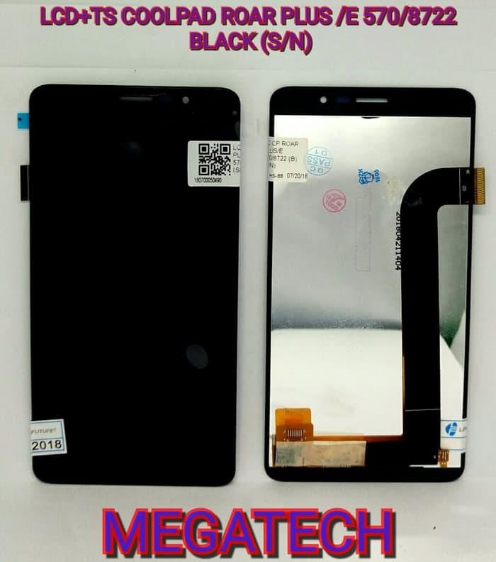 LCD + TOUCHSCREEN COOLPAD ROAR PLUS / E570 / 8722 - Hitam