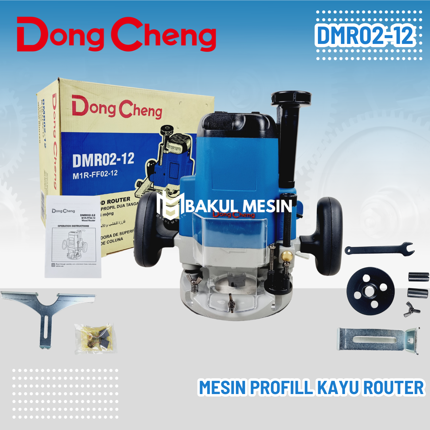 Mesin Profil Kayu Router DMR02-12 DONGCHENG ROUTER 12mm | Lazada Indonesia