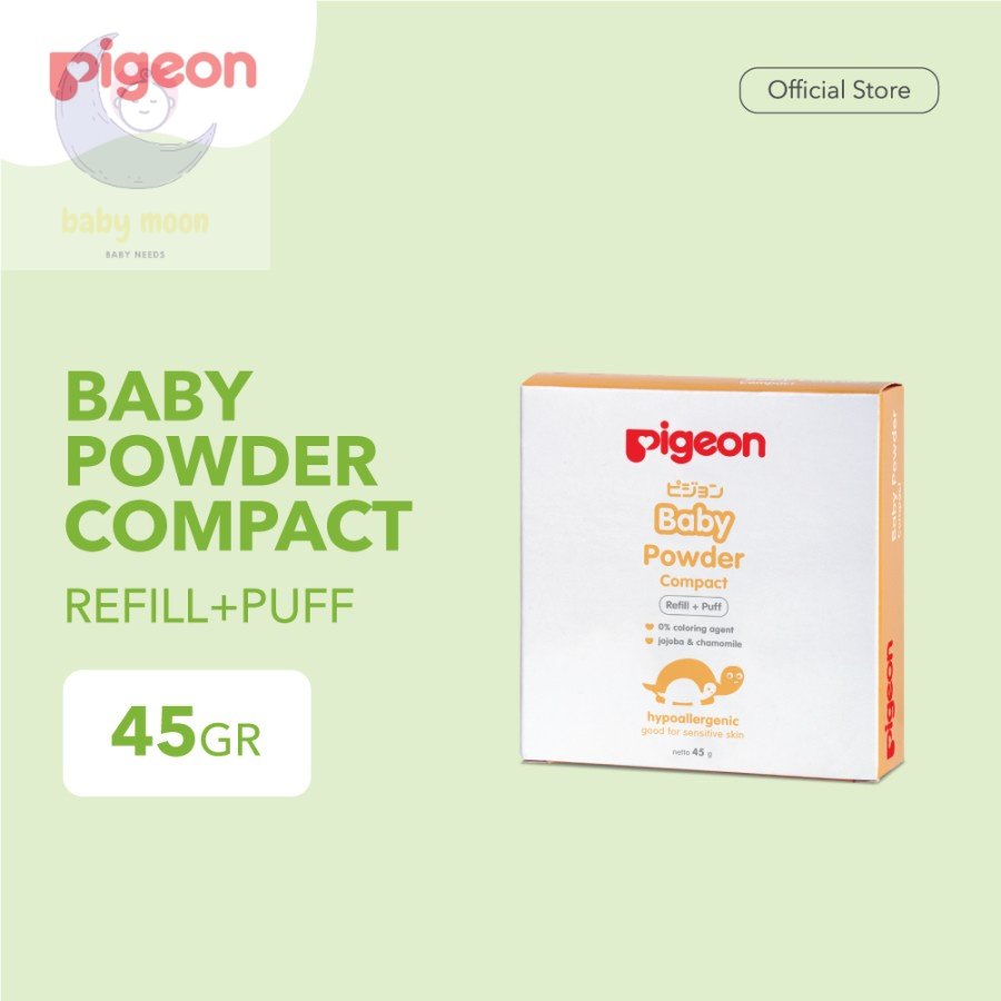 Pigeon Baby Powder Compact Refill + Puff | Lazada Indonesia