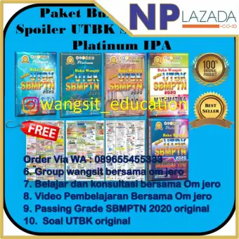 Paket Buku Wangsit Spoiler Utbk Sbmptn 2020 Platinum Ipa Lazada Indonesia