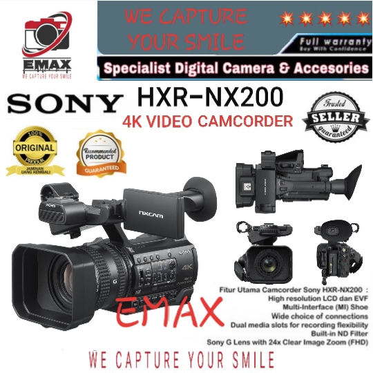 video camera sony nx200