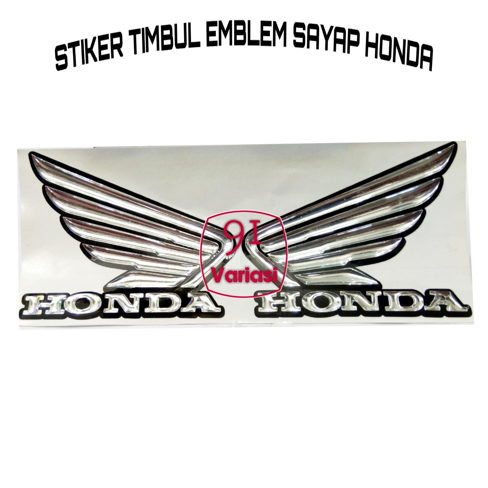 Stiker Timbul Emblem Sayap Motor Honda Beat Pcx Cbr Vario ...