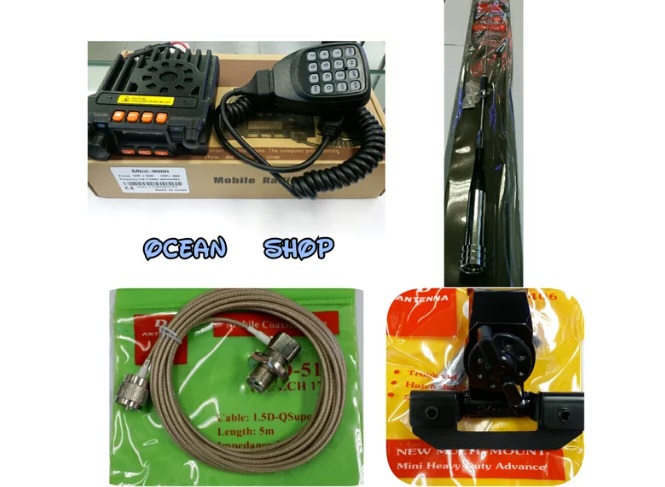 PAKET RADIO RIG MINI 8900 DUAL BAND PLUS ANTENA SG506 DUAL BAND PANJANG ...
