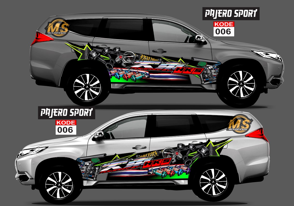 Decal Sticker Body Samping Mobil Pajero Sport Lazada Indonesia