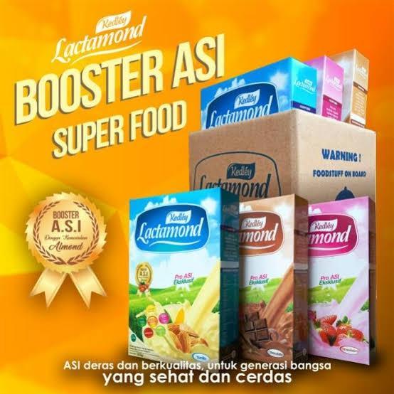PAKET MURAH Campur 3 KOTAK Lactamond Booster ASI Rasa Vanila,coklat,strabery 200 gram Original
