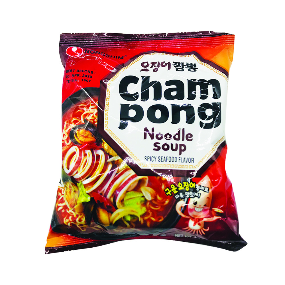 Nongshim Champong Noodle Soup 124gr - Mi Instan Rasa Seafood - Made In ...