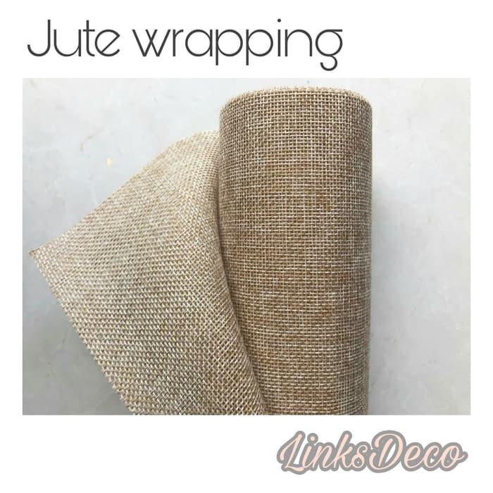 Best Seller Jute Wrapping Kain Goni Kertas Buket Bunga Light Brown Flrrgggl Lazada Indonesia