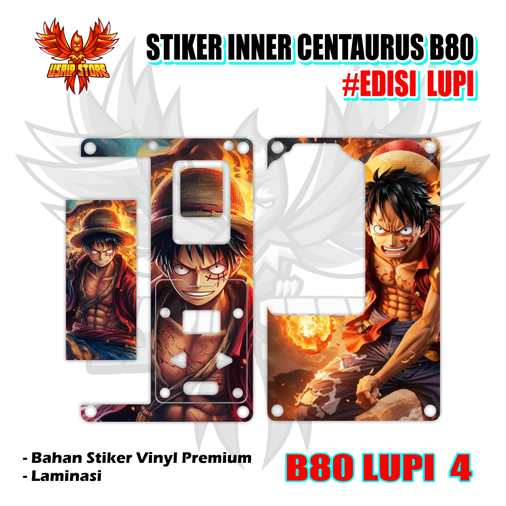 STIKER GARSKIN INNER CENTAURUS B80 EDISI LUFFY ONE PIECE | CENTA INNER ...