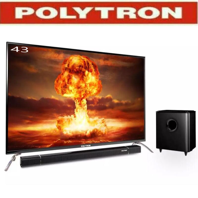 Polytron LED TV 43 With Sound Bar - 43B150 garansi resmi
