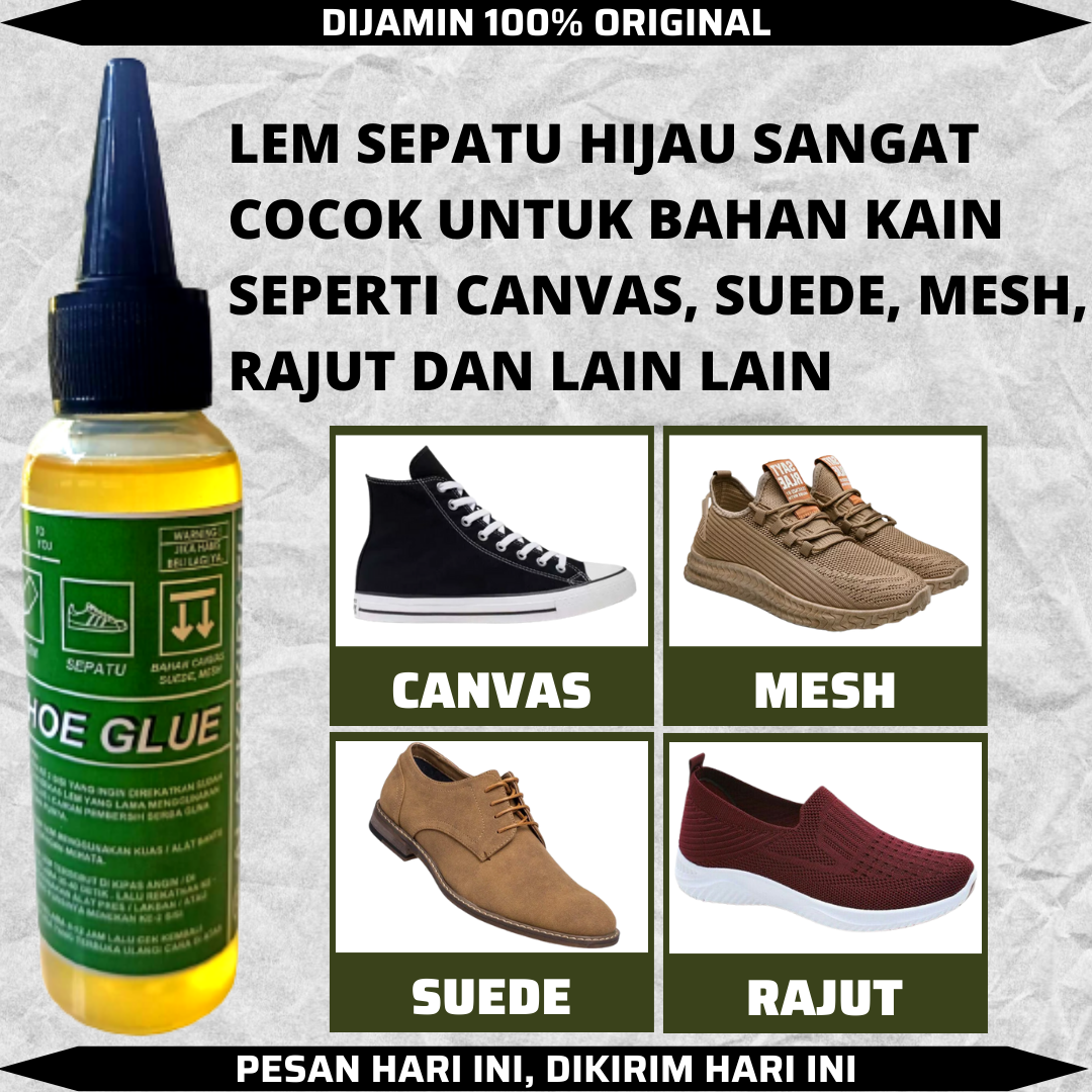 BERGARANSI!! LEM SEPATU PREMIUM LEM SEPATU SUPER BERGARANSI MEREKATKAN ...