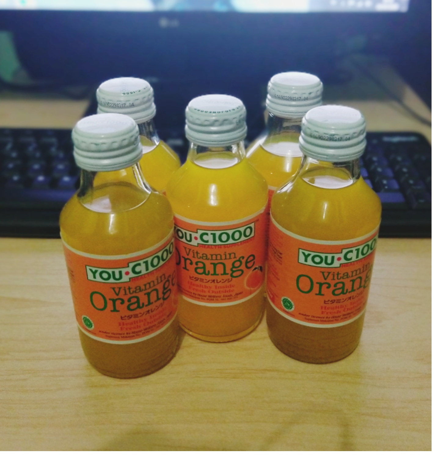 You C 1000 Orange Botol Kaca 5 Pcs Ecer Lazada Indonesia