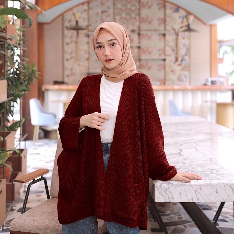 cardigan wanita ootd hijab terbaru 