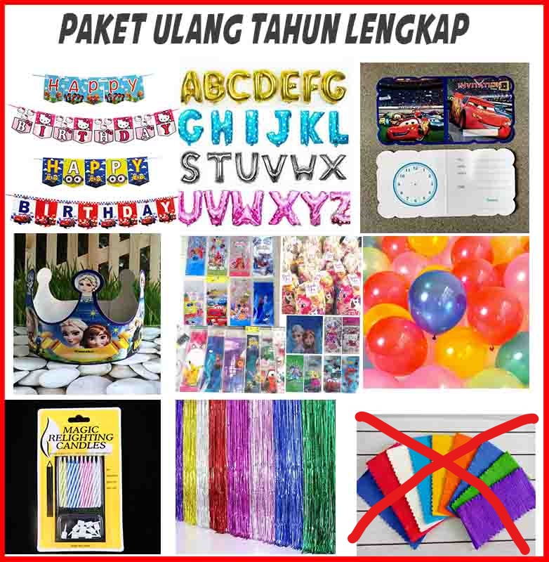 NEW PAKET ULANG TAHUN ANAK 30 ORANG LENGKAP MURAH