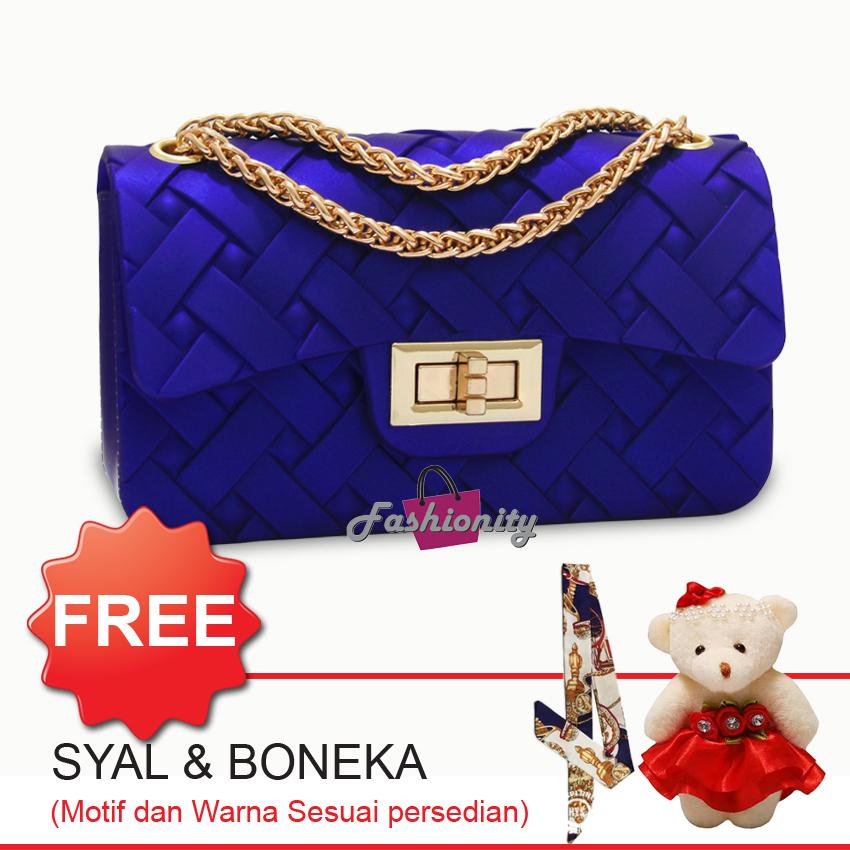 Fashionity Mini Jelly Matte Tikar FSY0011 Variant Warna - Tas Jelly Matte - Tas Selempang - Tas Fashion Wanita