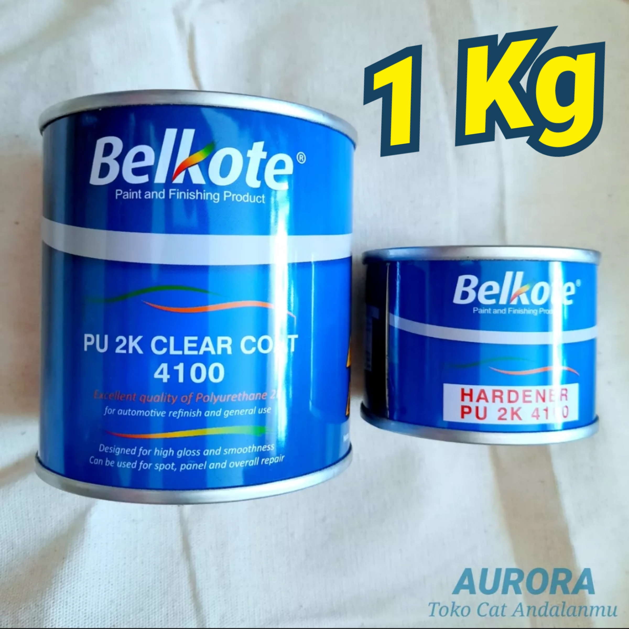 Clear Belkote 4100 Pernis Anti Gores Fernis 1 Kg Belcote Belkot PU 2K ...