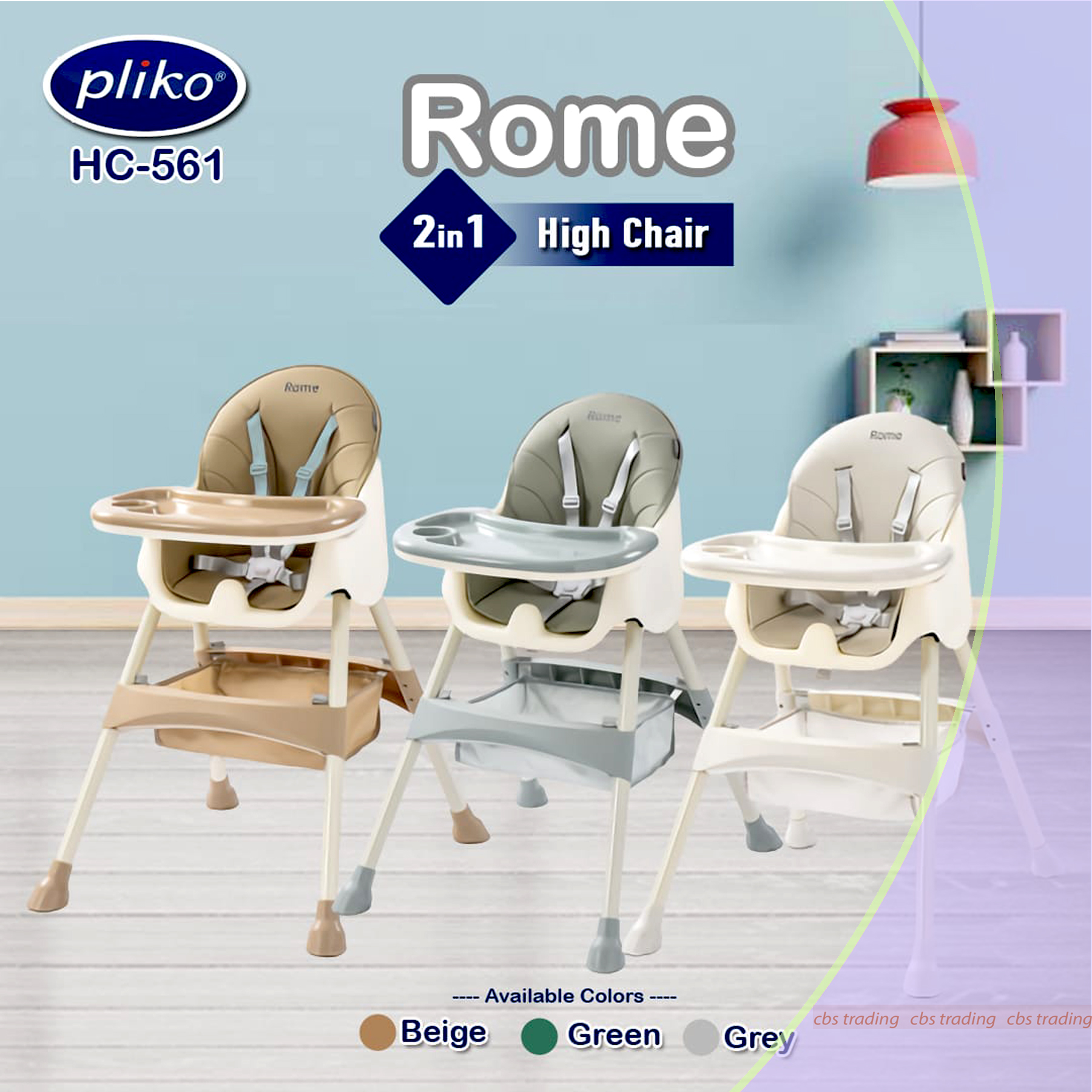 pliko velo high chair