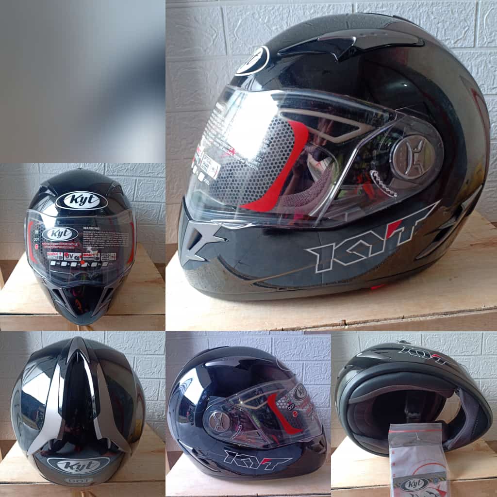 helm kyt alpha venom black metallic Lazada Indonesia