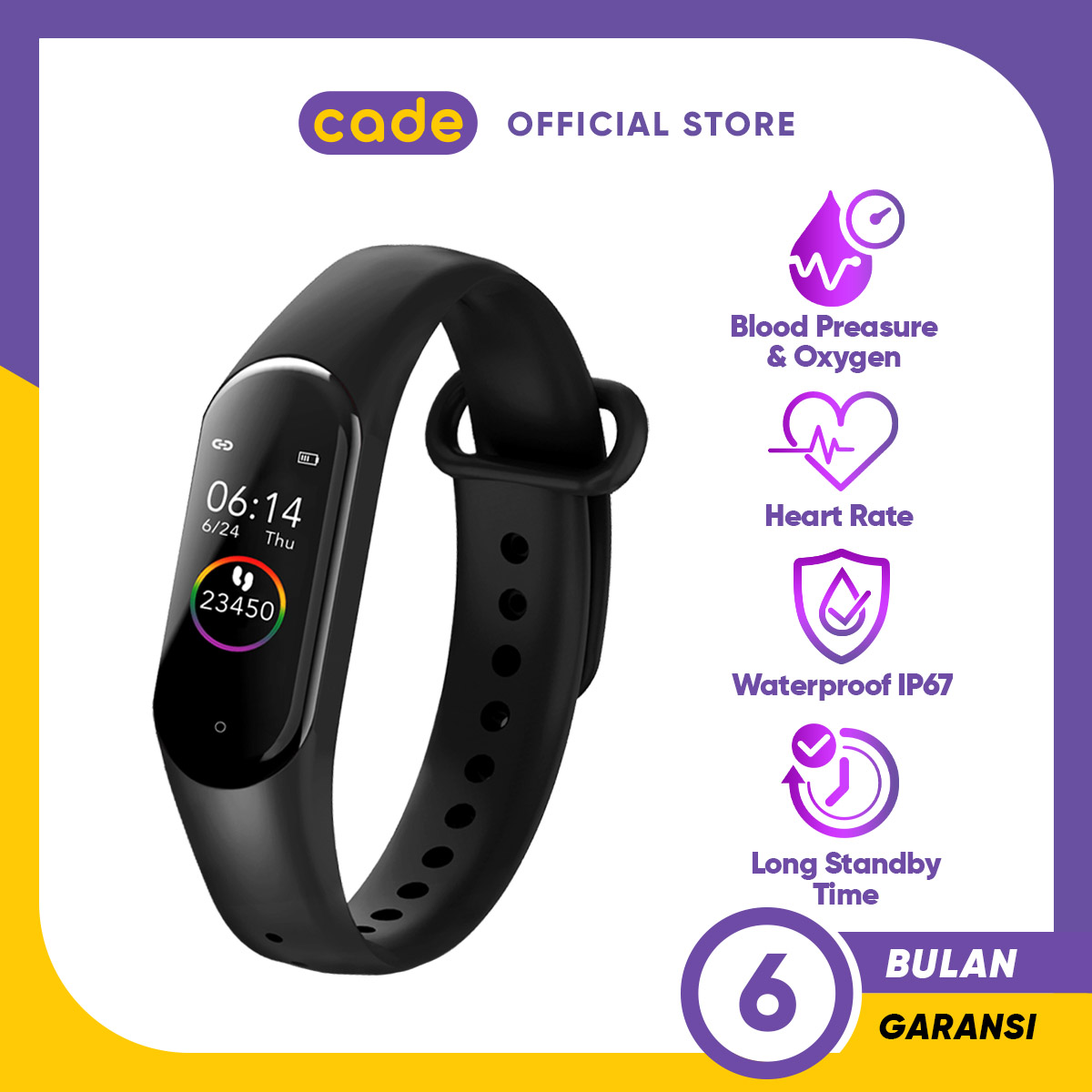 Cara Setting Jam Smart Bracelet M4 Time Setting User Manual Cara