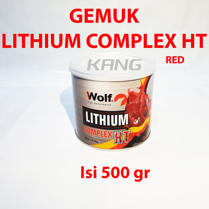 Grease Gemuk HITEMP GREASE 500 gram WOLF Lithium Complex HT Red