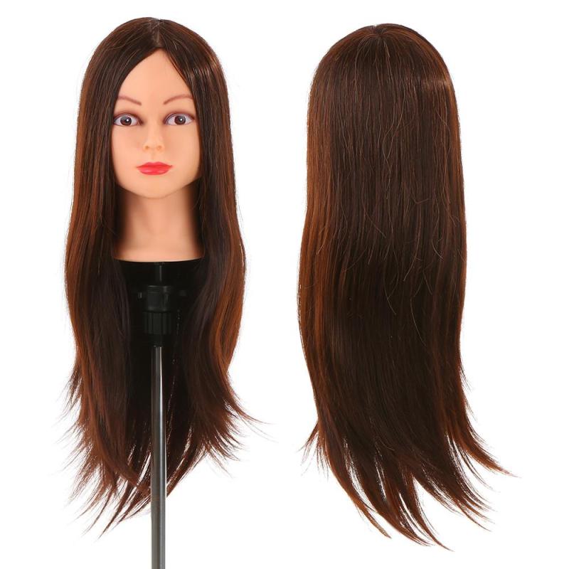 Motalik 24 30% Người Thật Tóc Đầu Giả Đầu Ma-nơ-canh Học Làm Tóc Salon Đầu + Vòng Xỏ Ngón Tay Giữ Điện Thoại Tiện Lợi Đầu Thực Hành Làm Tóc Công Cụ Luyện Tập cao cấp