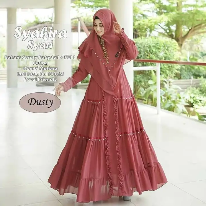 Koleksi Terbaru Syakira Syari Ceruty Babydoll Mik Mutiara Gamis Syari Terbaru 2020 Baju Muslim Wanita Terlaris Baju Syari Dewasa Busana Muslim Wanita Modern Baju Pesta Baju Pengajian Gamis Busui Terbaru Lazada Indonesia