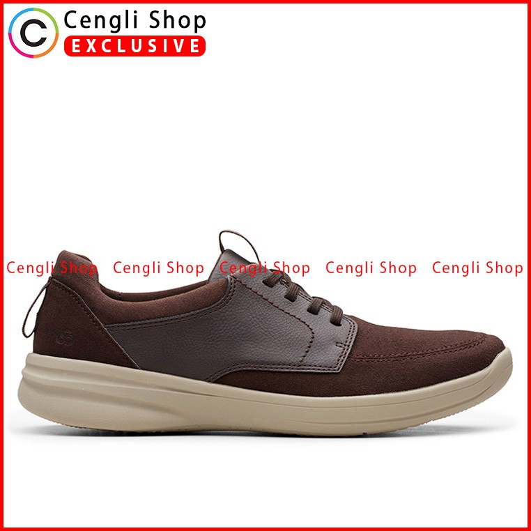 clark leather sneakers