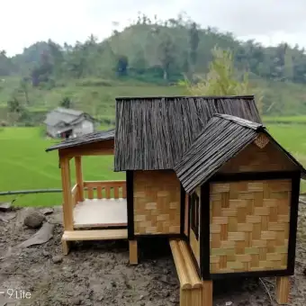 94 Gambar Rumah Bambu Jawa Barat Terbaik