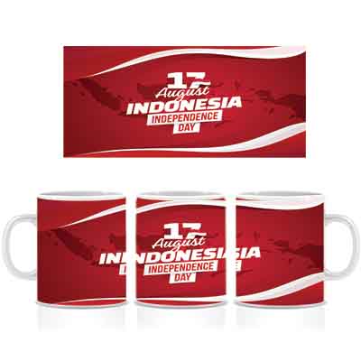Mug Custom Souvenir Merdeka Indonesia 17 Agustus Gelas Kopi Teh Hadiah |  Lazada Indonesia