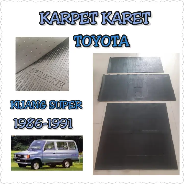 Karpet Karet Alas Lantai Mobil Kijang Super 1986 1996 Lazada Indonesia