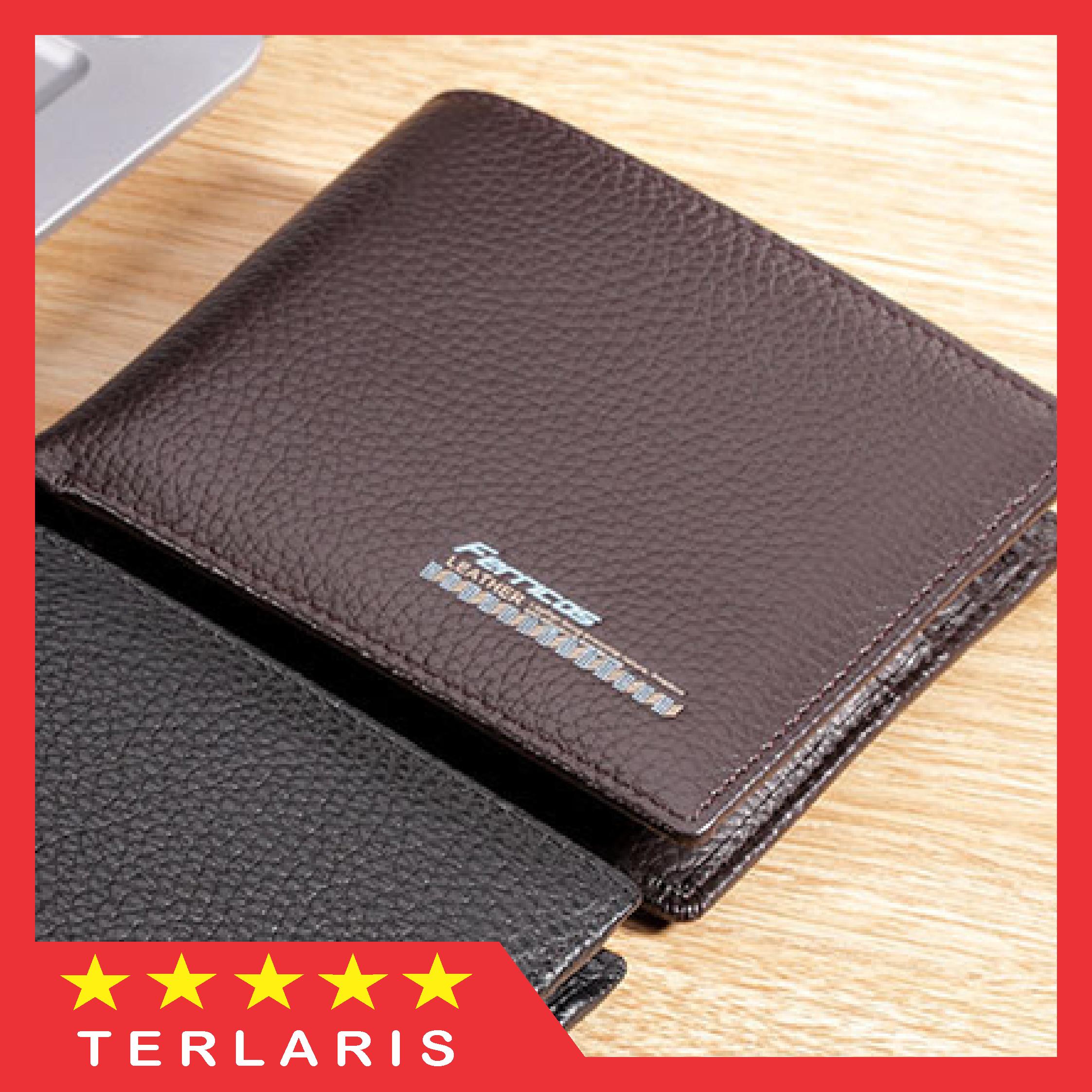 Dompet Pendek Kulit Pria Ada Kotaknya import Ferricos