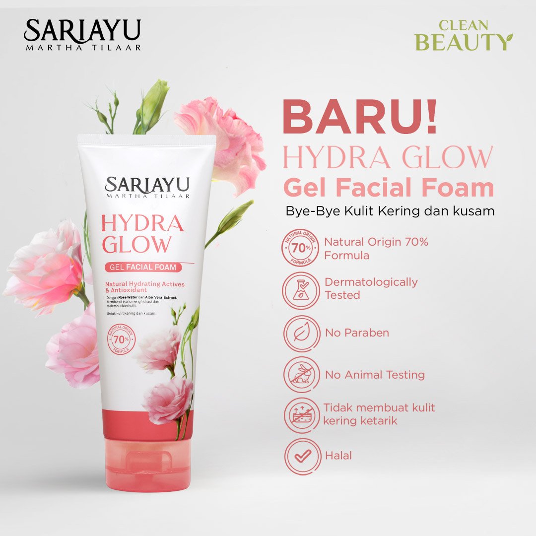 Sariayu Hydra Glow Gel Facial Foam 100ml Lazada Indonesia