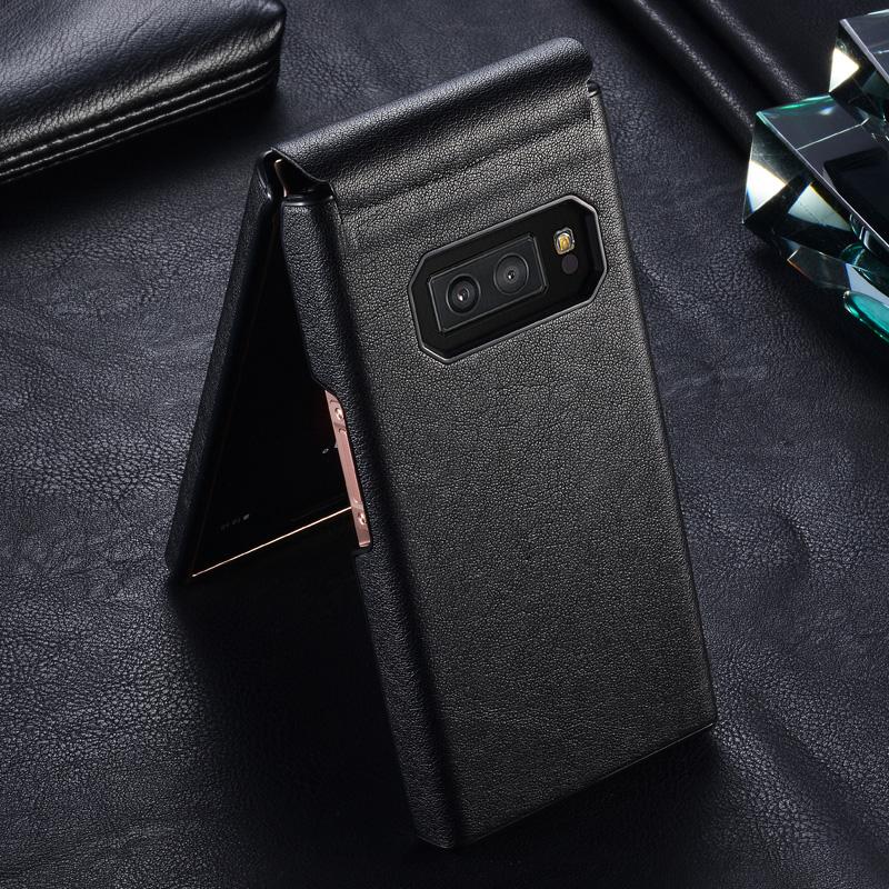 SAMSUNG W2019 Sarung HP w2019 sarung kulit Kulit asli bisa jadi layar sentuh penutup terbuka terpisah Terusan Bungkus Penuh Pola Kulit Buaya shell