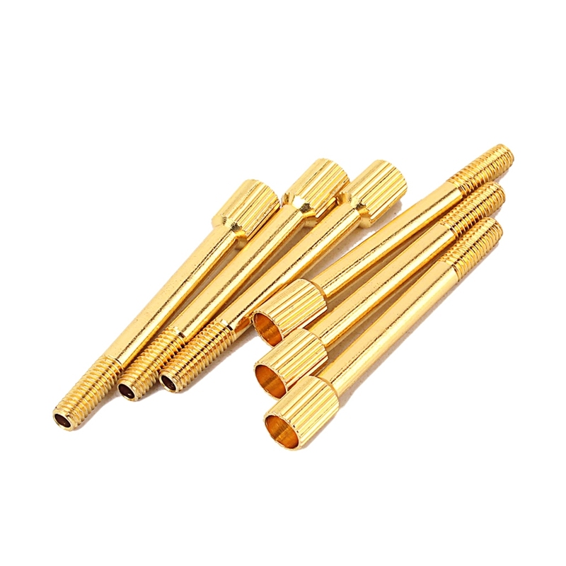 6 Pcs Brass Electric Guitar Tremolo Bridge Saddle Clamp Lock String Screw/String Through Screw/Not Need Insert Block Malaysia