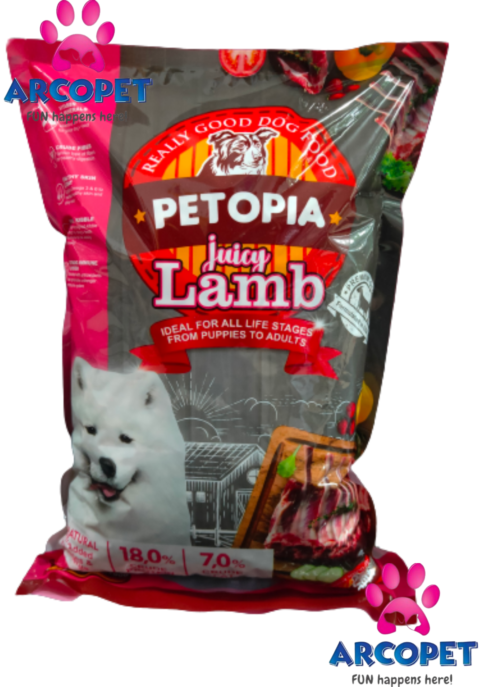 Petopia Dog Food 800 gr Juicy Lamb Makanan Anjing Makanan Anjing