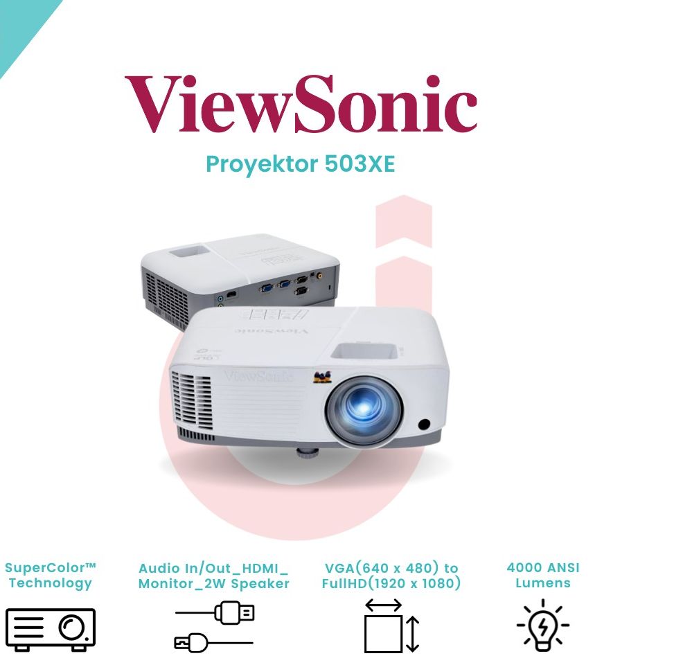 Projector ViewSonic PA503XE Proyektor XGA 4000 Ansi Lumens Lazada