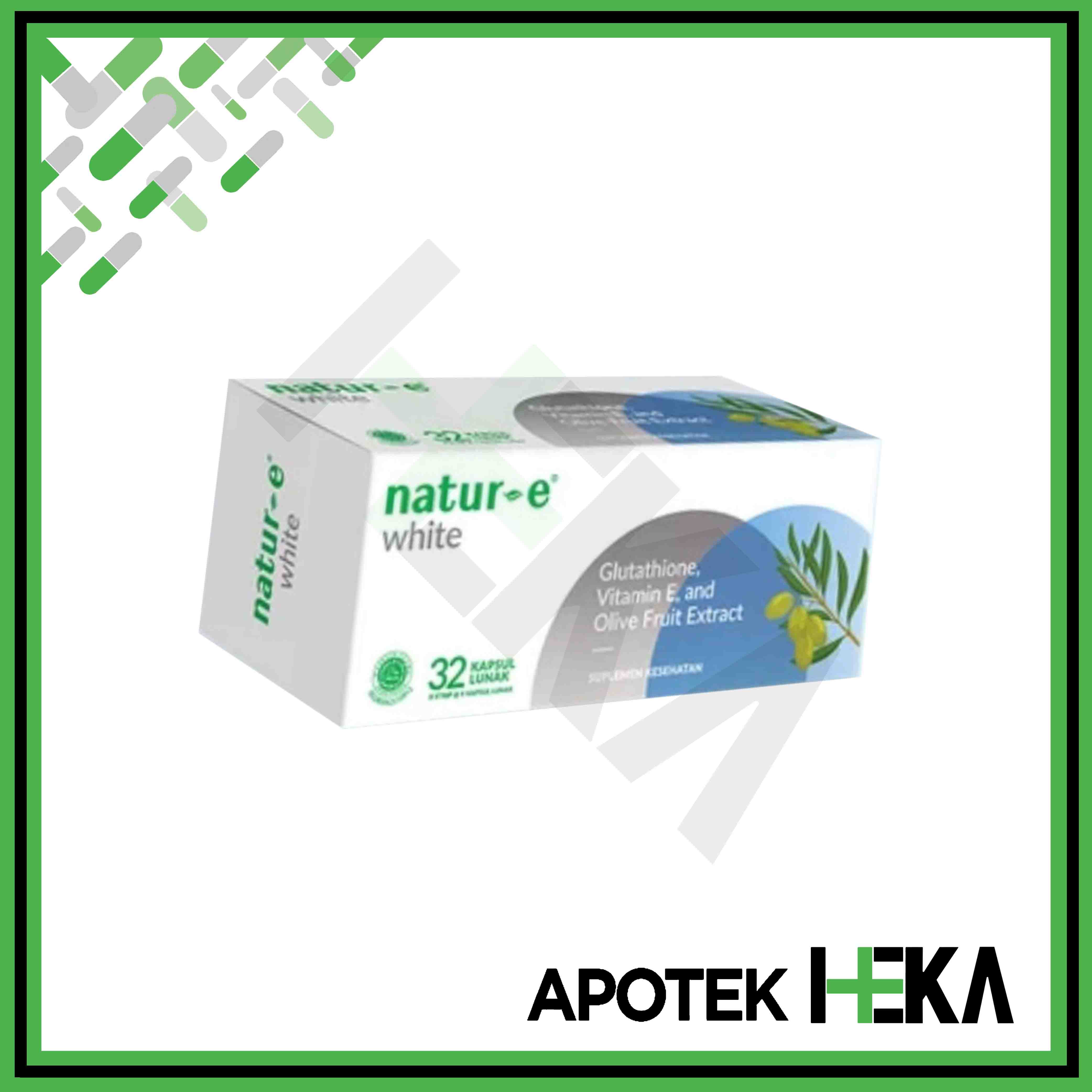 Natur E White Box isi 32 Kapsul Vitamin E untuk Kulit Lazada Indonesia