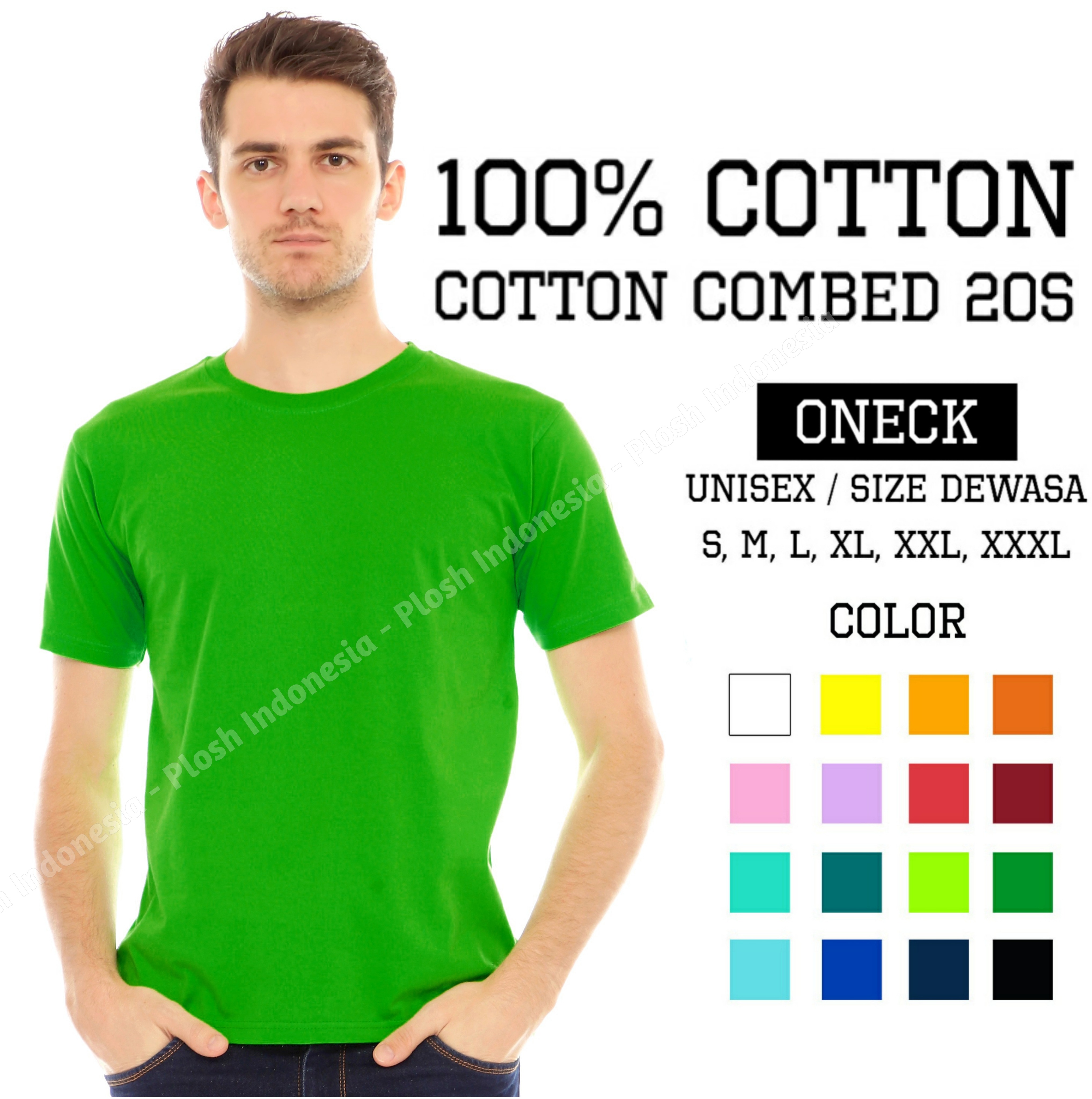 Kaos polos combed 20s (100% cotton) / baju polos / kaos polos / Tshirt