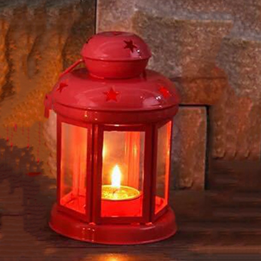 HBVVF Đồ cũ Châu âu Mô hình Sắt Treo dây chuyền Giá đỡ nến Nên Đèn lồng Trang trí nội thất