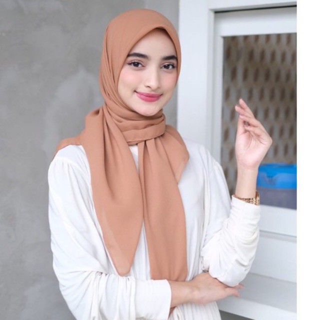[ Hijabasket ] Bella square segiempat bella polos polycotton | Kualitas Premium