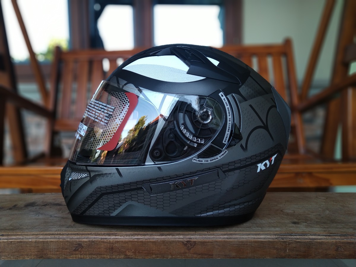 Helm Full Face KYT K2 Rider Spiderman 