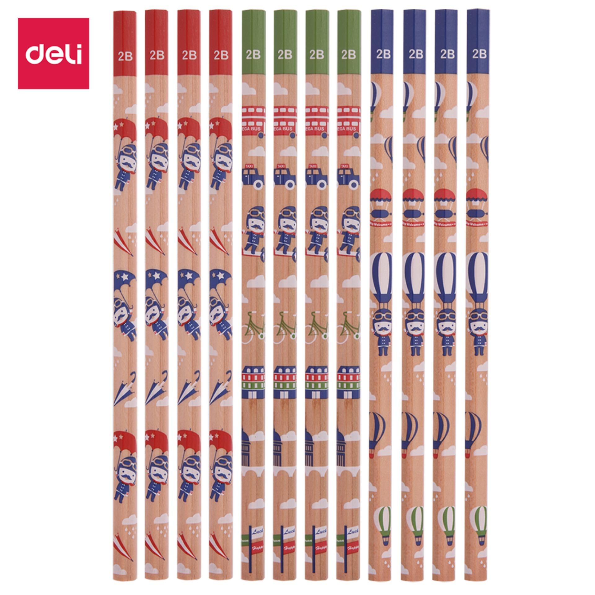 Deli Pensil Kayu / Graphite Pencil - Basswood berkualitas tinggi, Gagang yang nyaman, Menulis dengan halus / High quality basswood, Comfortable handle, Smooth writing(S926)