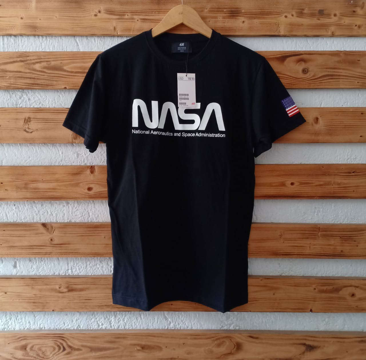 T-Shirt Distro Cotton NASA Pria Dan 