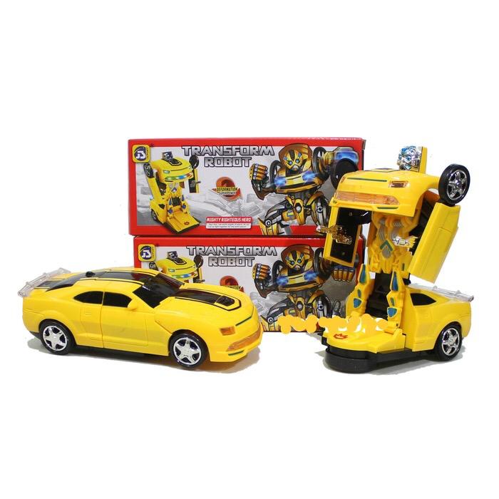 MAINAN ANAK MOBIL TRANSFORMER DEFORMATION SUPER CAR BISA BERUBAH ROBOT No 8986