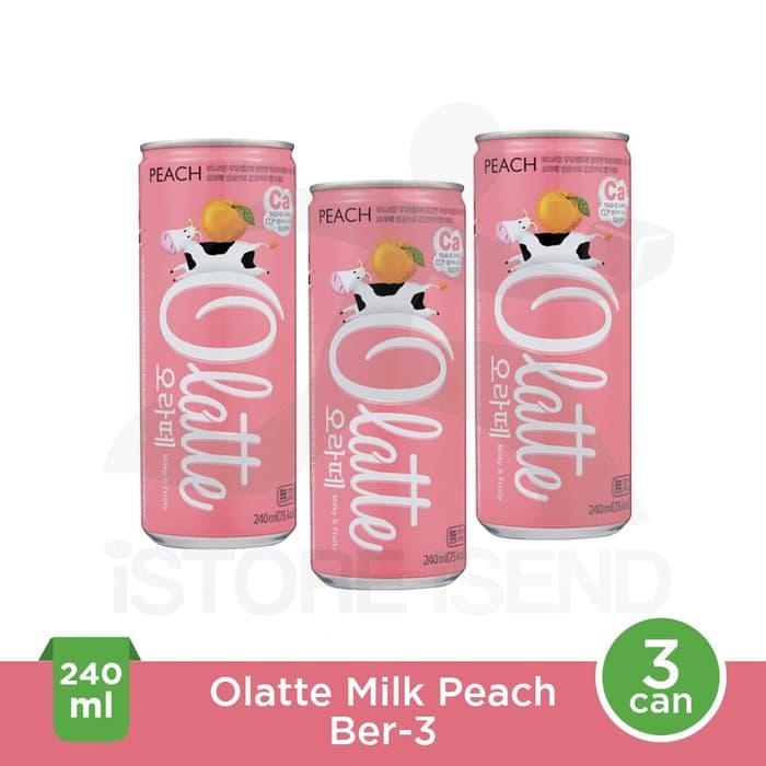 Olatte Milk Peach Ber-3 (240Ml X 3Can)