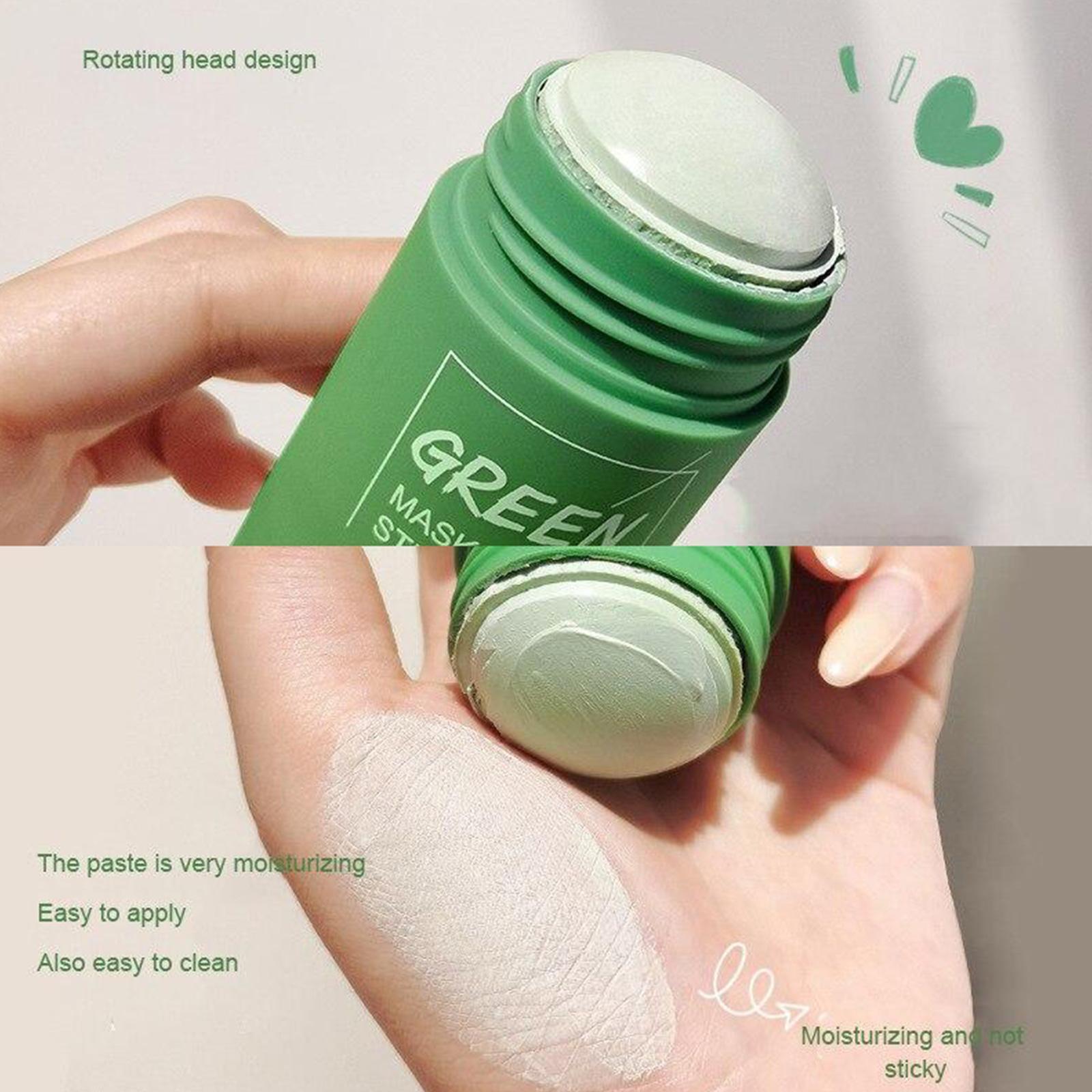 Green Tea Cleansing Mask Control Solid Mud Film Deep Solid Mask Anti-wrinkle Smearing Cleansing Redness Stick Q6C2