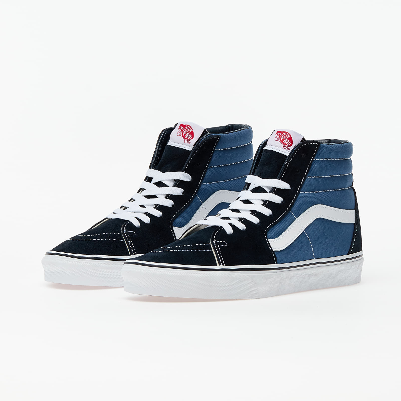 navy blue vans high top